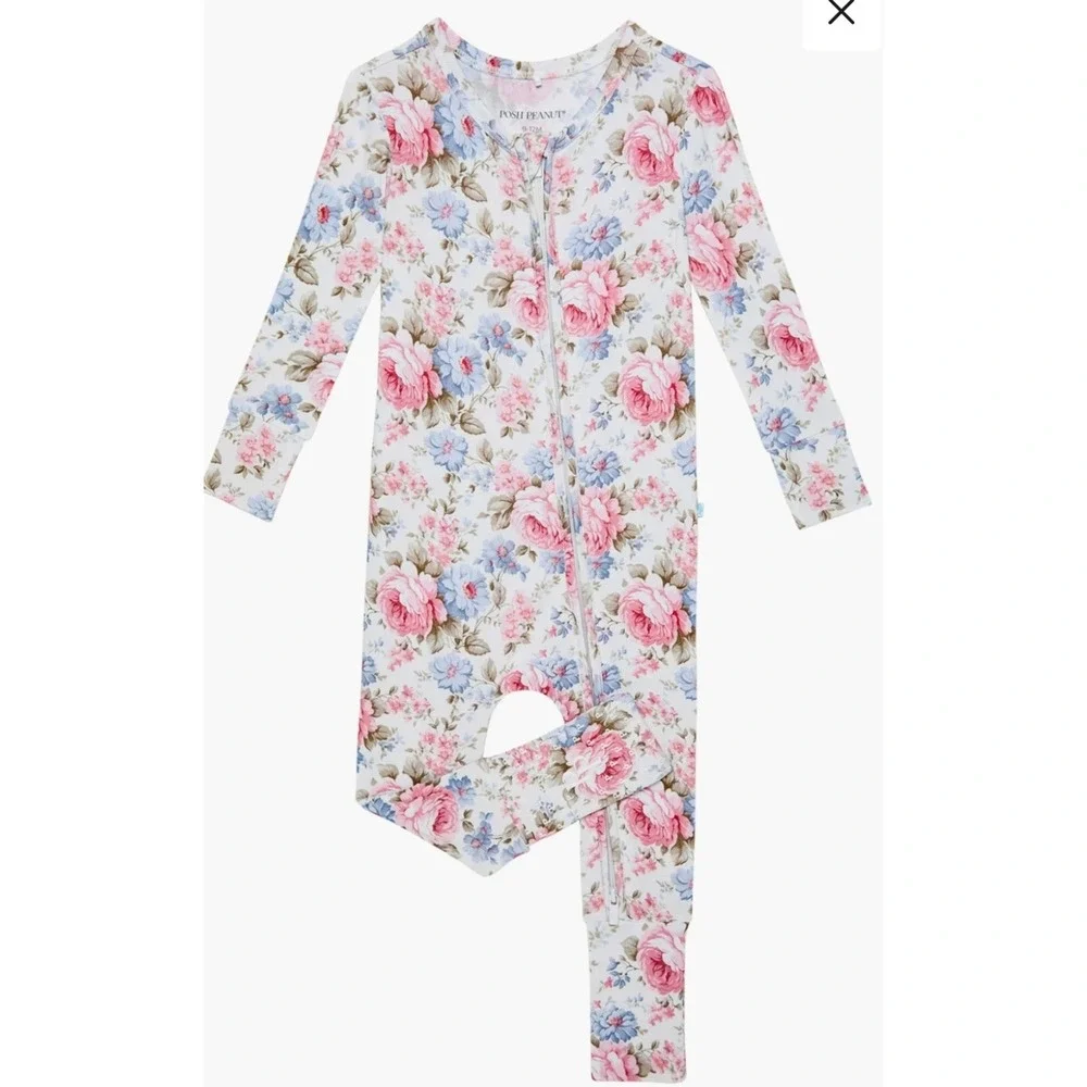 Posh Peanut Etta‎ Fitted Convertible One-Piece Pajamas 18-25m